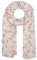 Zwillingsherz Seiden-Tuch Damen mit Blätter Muster - Made in Italy - Eleganter Sommer-Schal für Frauen - Hochwertiges Seidentuch/Seidenschal - Halstuch und Chiffon-Stola Dezent Stilvoll beig
