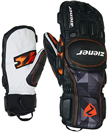 Ziener Kinder Ski-Handschuhe/Wintersport, Sportlich, Rennlauf, Primaloft, Gepolstert LEXOM PR Mitten Junior Race, Black Print, 6, 801926