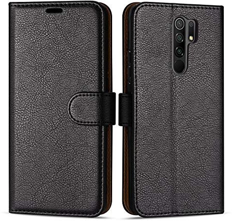 Case Collection Custodia per Xiaomi Redmi 9 Cover (6,53) a Libretto in Pelle di Qualità Superiore Con Slot per Carte di Credito per Xiaomi Redmi 9 Custodia