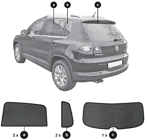 Sonniboy Sonnenschutz kompatibel mit VW Tiguan 2007-2016 INKL Tasche