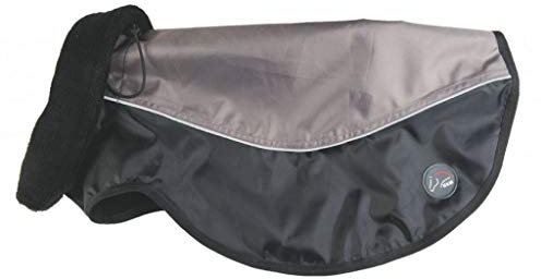 HKM Hundemantel-1215029911670 Hundemantel Taupe/schwarz 60cm