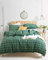 Houseri Grün Plaid BettwäscheSet King Size Smaragdgrün BettwäscheSet King Size Herren Jade Grün Büffel Karo Bettdecke King Frauen Vintage Grün Gitter BettwäscheSet Dunkelgrün Bettdecke King