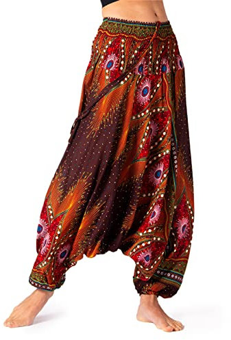 PANASIAM Aladin Pants Peacock V26 Brown red, L