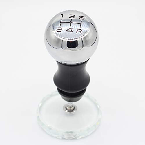 OBEST Pomos de Palanca de Cambios, 5 Marchas Palanca de velocidad del coche para 306 406 207 307 309 106 205 206 C2 C3 C4 Citroen C1 C2 C3 C4 (Plata)