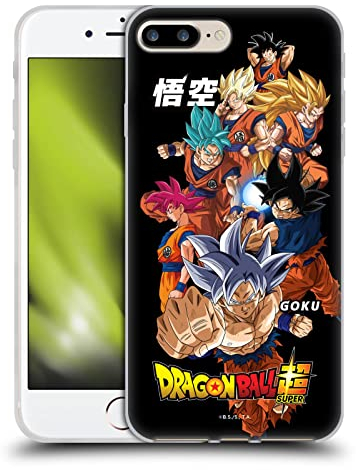 Head Case Designs Offizielle Dragon Ball Super Goku Universe Survival Characters Soft Gel Handyhülle Hülle kompatibel mit Apple iPhone 7 Plus/iPhone 8 Plus