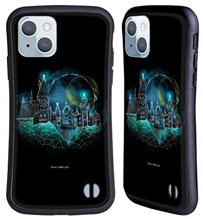 Head Case Designs Officially Licensed Harry Potter Hogwarts Deathly Hallows XVIII Hybrid Case Compatible With Apple iPhone 14