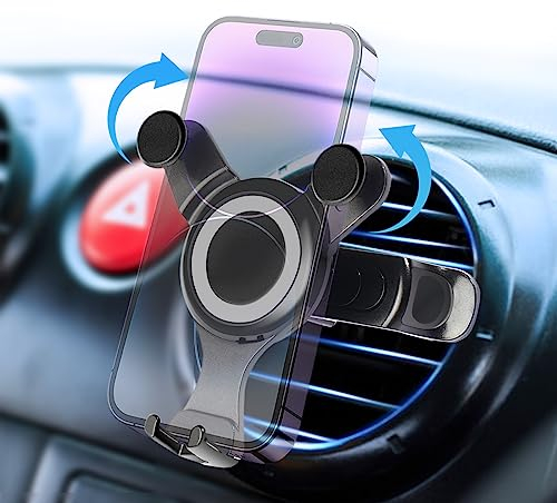KOYILTD Handyhalterung Auto für Runde lüftungen Kratzschutz KFZ Handy Halterung für Mercedes-Benz A/B/C/E/S smart 451 453 Mini-Cooper FIAT 500 Ibiza
