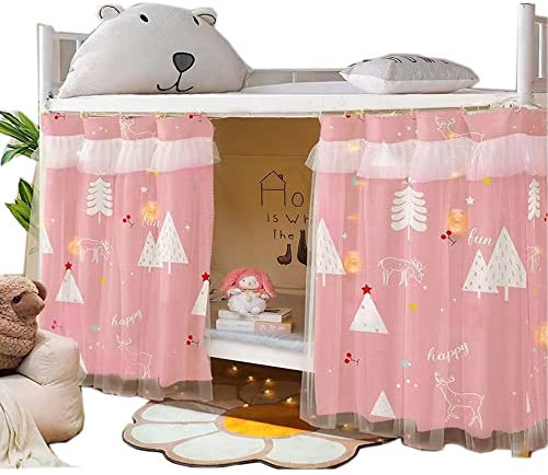 Navhao 1 Paneele, untere Etagenbett-Vorhänge, Stoff, atmungsaktiv, Betthimmel, Studenten-Vorhang, Schattennetze für Einzelbett