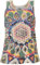 GURU SHOP Mirror Tank Top, Yoga-Top - Universum/beige, Damen, Baumwolle, Size:L