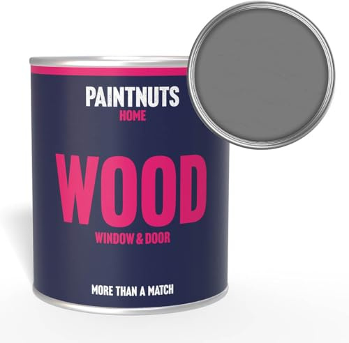 Paintnuts Wood Window & Door Paint - RAL-7037 - DUSTY GREY Matt 2.5 Litre Tin