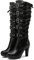 Botas Altas Mujer con Cordones hasta la Rodilla con Suela Antideslizante Elegante y Práctica Botas Militares Altas Plataforma con Córdon para Mujer Botas Altas Plataforma para Mujer