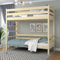 N-Wood N03 Etagenbett Holz 80x200 cm, Jugendbett, 2 Leitermontageseiten: Links oder rechts, einfache Montage, Stabile Massivholzkonstruktion, inklusive Lattenrost, Kiefer klar