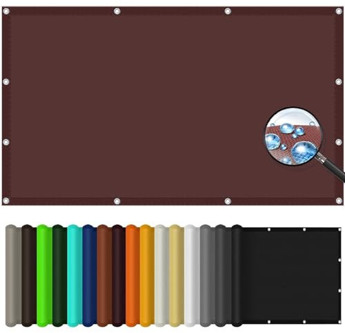 Toldos Exterior Terraza Rectangular 6 x 6 m Poliéster Protección Rayos UV Resistente Red de Sombra de Tela para Sombra con Cuerda Libre, para Patio Jardín,Terraza, Exteriores, Vino Tinto