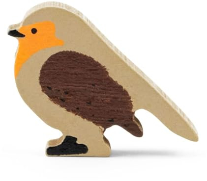 Keycraft - Figur aus FSC-Holz, bekanntes Rotkehlchen