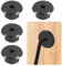 4pcs Wall Bushing for Starlink Dishy Ethernet Cable, Black Cable Wall Grommet Cable Wall Pass Through Cable Bushings Cable Routing Kit for 1 Inch Wall Hole and Furniture Wire Hole