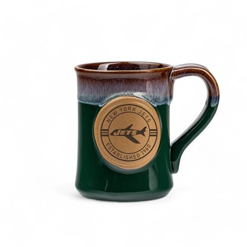 The Memory Company Lizenzierte NFL-3D-Tasse, handgeformt, 590 ml, New York Jets