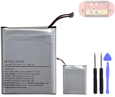 HIGHAKKU Ersatzakku SP86R kompatibel mit Play-Station PS Vita PSV Slim PSV 2000, PCH-2000 with Tools