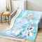Frozen Kuscheldecke, Eiskönigin Anna Und ELSA Decken, Cartoon Frozen Decke, kuscheldecke Kinder, Flauschig 3D Anime Kuscheldecke für Couch Blanket (100 x 150 cm)