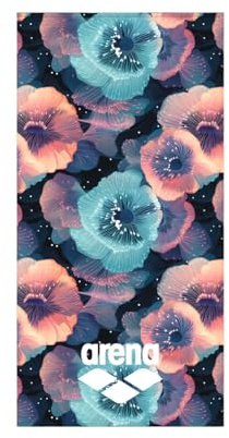 Arena Cotton Towel, Asciugamano Unisex, Calypso Corallo/Multicolore, L