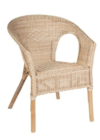 KONTE.DESIGN ALLISS Rattansessel, 4 Stück, Natur, stapelbar