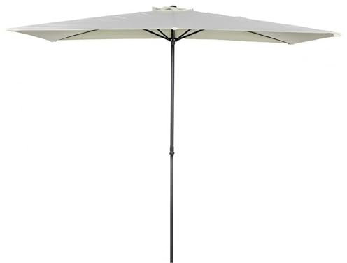250×130cm Halbschirm,Sonnenschirm Gartenschirm Höhenverstellbar & UV-Schutz, Rechteckiger Wandschirm für Pool,Garten,Balkon,Beige