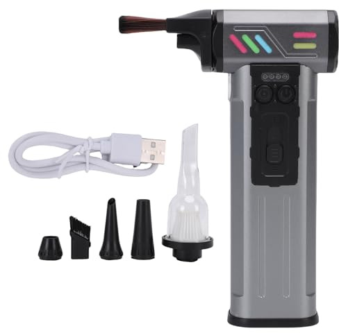 Yechiry Aspirateur à Air comprimé électrique sans Fil, Ventilateur Turbo, Souffleur de Poussière, avec Charge Rapide, Portable, pour Maison, Voiture, Clavier D'ordinateur