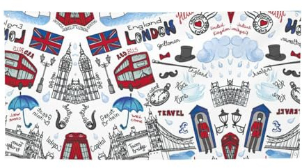 Party-Banner mit London-Druck, Dekorationen für alle Anlässe, für Thanksgiving, Geburtstagsfeiern und mehr