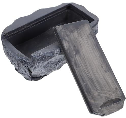 NUOBESTY Fake Rock Key Hider Safe, Large Size Fake Stone Hidden Safe, Hide a Key Outside, Looks Stone for Outdoor Garden or Yard