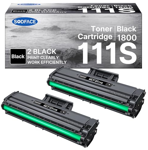 MLT-D111S Kompatibel für Samsung MLT-D111S für Samsung Xpress M2070W Toner | Kompatibel für Toner Samsung D111S Xpress M2070 M2070FW M2026W M2026 M2070F M2020 M2020W M2021 M2021W M2022 Schwarz, 2er-Pack