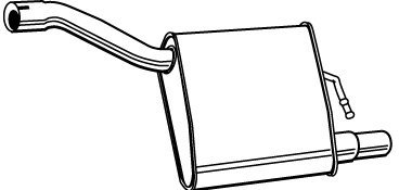 WALKER 71403 Endschalldämpfer Endtopf 680mm 4,860 4,64kg