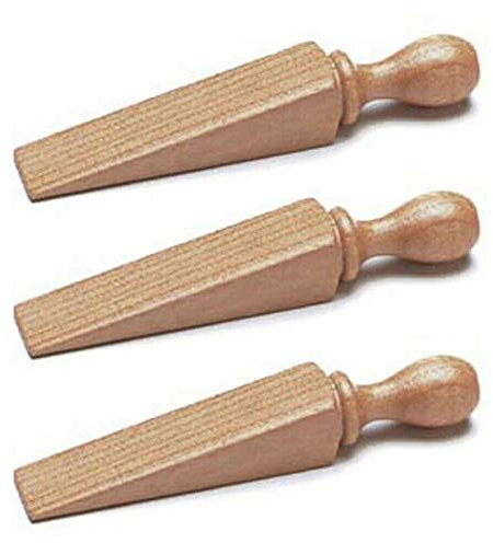 Merriway BH01615 Door Wedge Wooden 140mm -3 Pcs