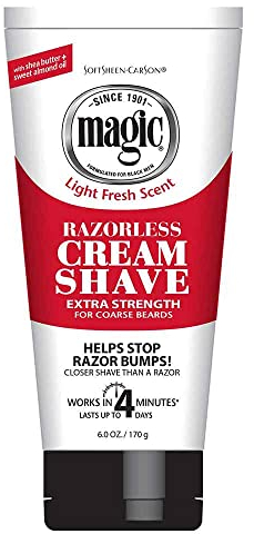 Magic Haar Entferner & Rasier Creme Extra Stärke Für Grobe Bärte 170g