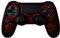 Schutzhülle aus Silikon schwarz rot Dragon für Controller PS4 Dual Shock 4