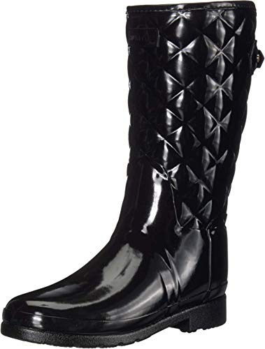 HUNTER Quilted, Stivali in Gomma Unisex-Adulto, Black, 40 EU