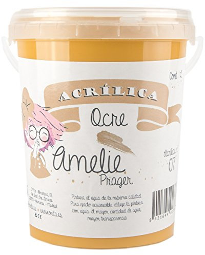 Amelie Prager 1L/07 Pintura Acrílica, Ocre, 1000 ml
