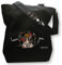 Mops Pug Love You - stabile Freizeittasche Strandtasche Handtasche Canvas mit Innentasche Black