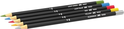 AK Interactive Weathering Pencil Set AK10045 Basic Colours Shading and Demotion set.