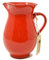 Verano Spanish Ceramics Selena Glaze Hand Dipped Terracotta Serving Jug - 19cm 1L Red