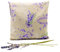 Lavendelkissen - Beige-Lila - Duftkissen - handgenäht mit 85g Lavendelblüten aus der Provence - Lavendel Kissen