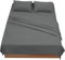 FARFALLAROSSA Sabanas Cama 180 - Juego Sábanas 4 Piezas - Sábanas Bajera Ajustable - Encimera - 2 Funda de Almohada 50x80 (Cama 180-180x190/200 cm, Gris Fonce)