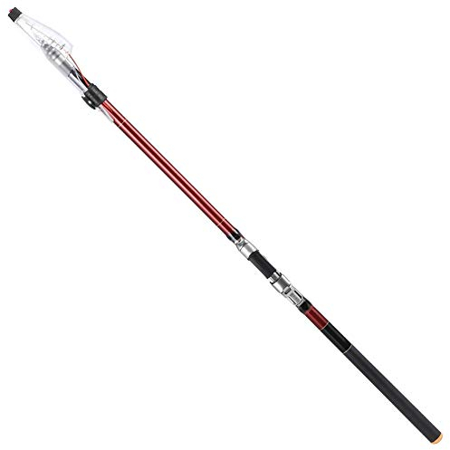 Meeresangeln Angelrute, Meeresangeln 3,6m Kohlefaser Teleskop Angelrute 27088‑360 Leichte Hochdichte Meeresangeln Angelrute für Fluss Meer EIS