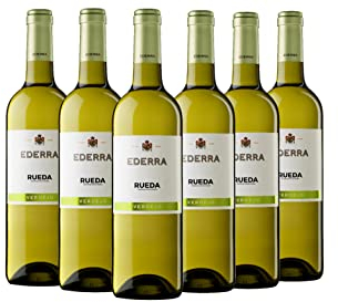 EDERRA Vino blanco 100% Verdejo, DO Rueda - Caja de 6 botellas 75cl