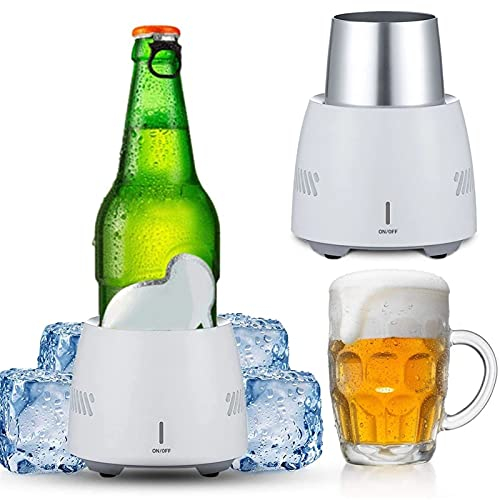 OYZY Enfriador De Bebidas Portátil, 350ml, Refrigerador De Bebidas Eléctrico, Mini Refrigerador Portátil, Enfriador Rápido De Tazas, Ventilador Silencioso Incorporado