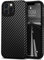 Tasikar Leather Case Compatible with iPhone 13 Pro Case, Carbon Fiber Texture Silicone Bumper Hard Back Cover Protective Phone Case Compatible for iPhone 13 Pro 6.1'' 5G 2021, Black
