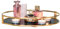 Vassoio Decorativo in Metallo Oro Rotondo-Vassoio Elegante per la Centrotavola-Porta Profumi da Camera -Organizzatore Vassoio Gioielli Cosmetici-Porta Candele-Acrilico Nero-Diametro 28 cm