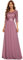 Ever-Pretty Women's Elegant 3/4 Sleeves Sequin Empire Waist A Line Chiffon Evening Party Dresses Orchid 20UK