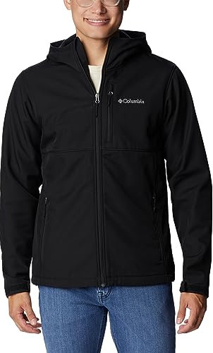 Columbia Ascender Hooded Softshell Jacket, Veste Coupe Vent Softshell Homme, Black, Taille M