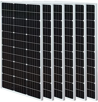 XINPUGUANG Panneau Solaire 600w — 6 Pcs PERC Mono 100W 12V panneau solaire photovoltaïque, cellule solaire monocristalline technologie PERC, idéal pour camping-car, abri de jardin, bateau