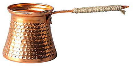 Bumdenuu Cafetera Turca Cafetera Moka Pot 3 Personas 200 ML Cobre Hecho Accesorio de de Calidad