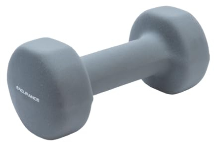 ENDURANCE Unisex – Erwachsene Dumbbell 3 KG, 1010 Frost Gray, 3KG